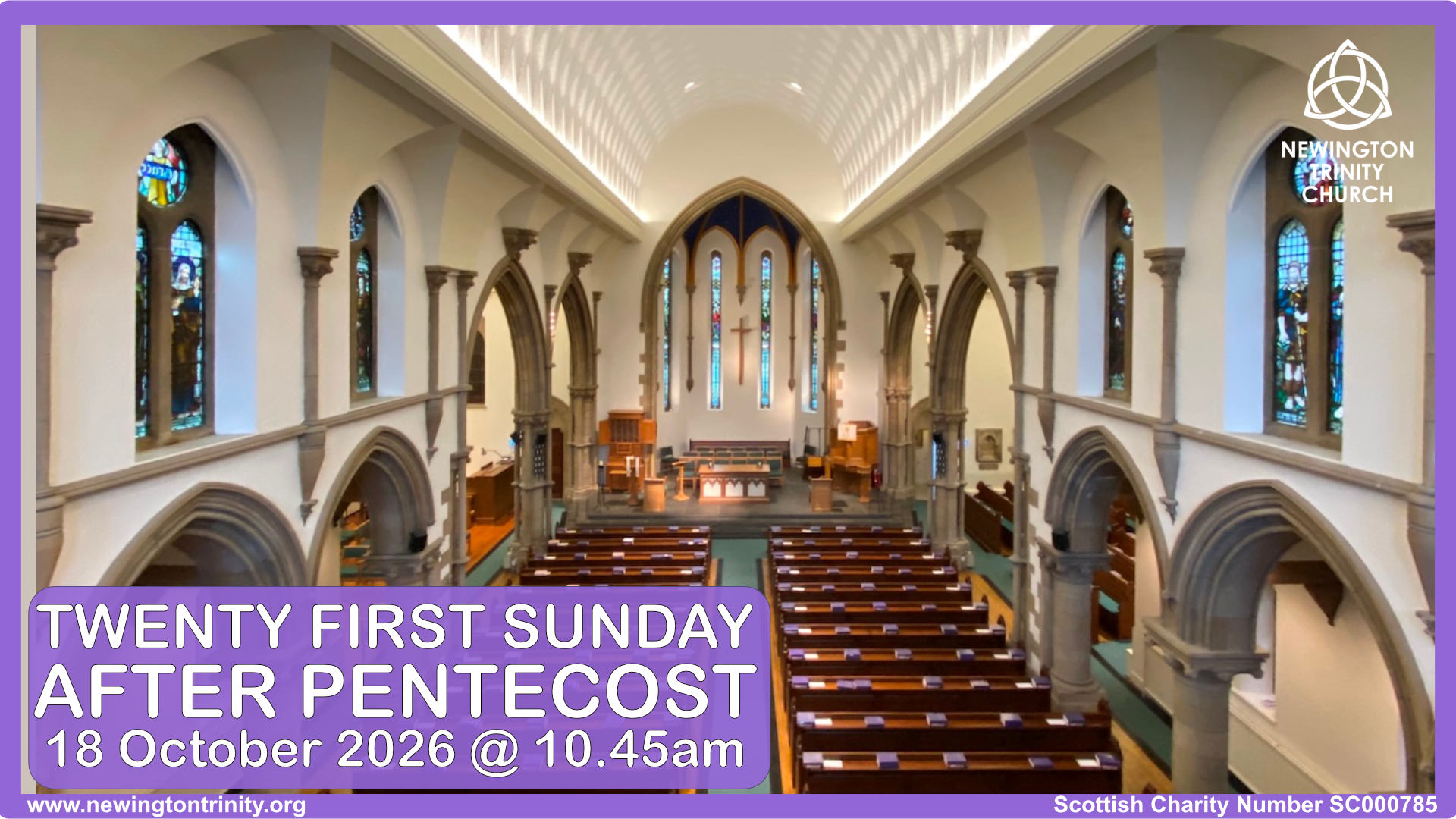 Service 18 October 2026 @ 10.45am