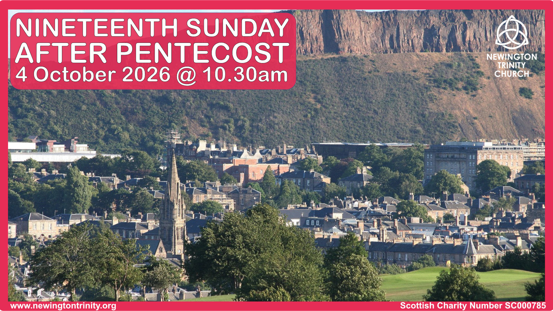 Service 4 October 2026 @ 10.30am