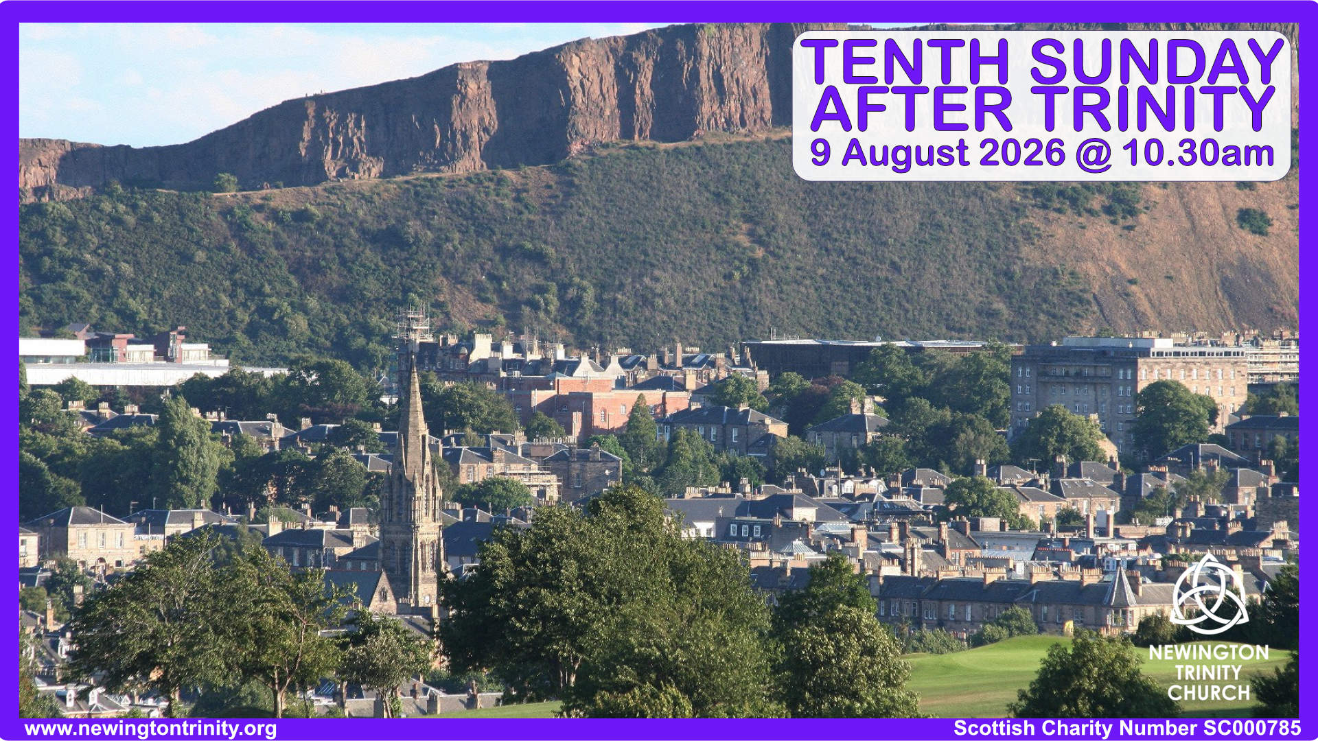 Service 9 August 2026 @ 10.30am
